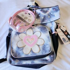 Target Locker Club Kids Heart and Flower Backpack with Headphones